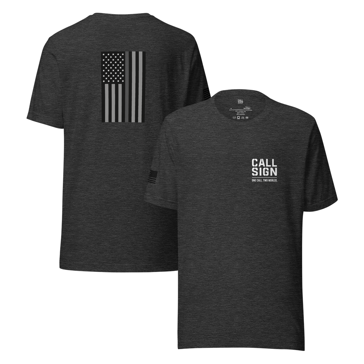 Thin Gray Line Flag tee, corrections shirt, Call Sign Gear
