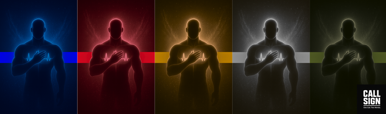 Call Sign Gear hero image – law enforcement owned apparel and Hold the Line Inside mental health project symbol