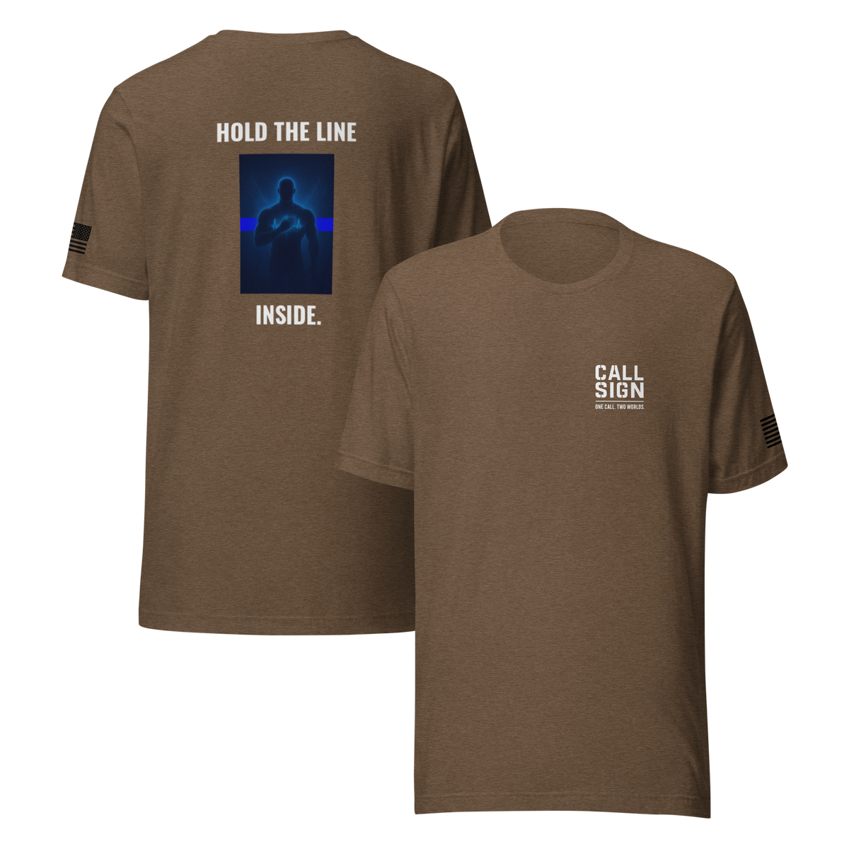 Hold the Line Inside tee, law enforcement shirt, Call Sign Gear