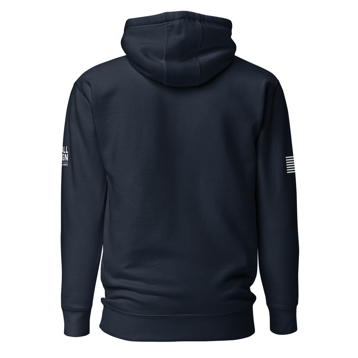 You Call It Work hoodie in Navy Blazer, back – Call Sign Gear