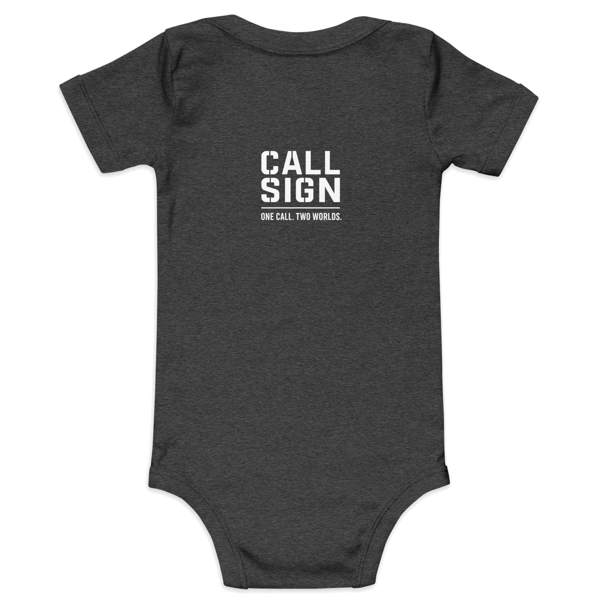 You Call Him Officer I Call Him Grandpa onesie, law enforcement family shirt, Call Sign Gear back print