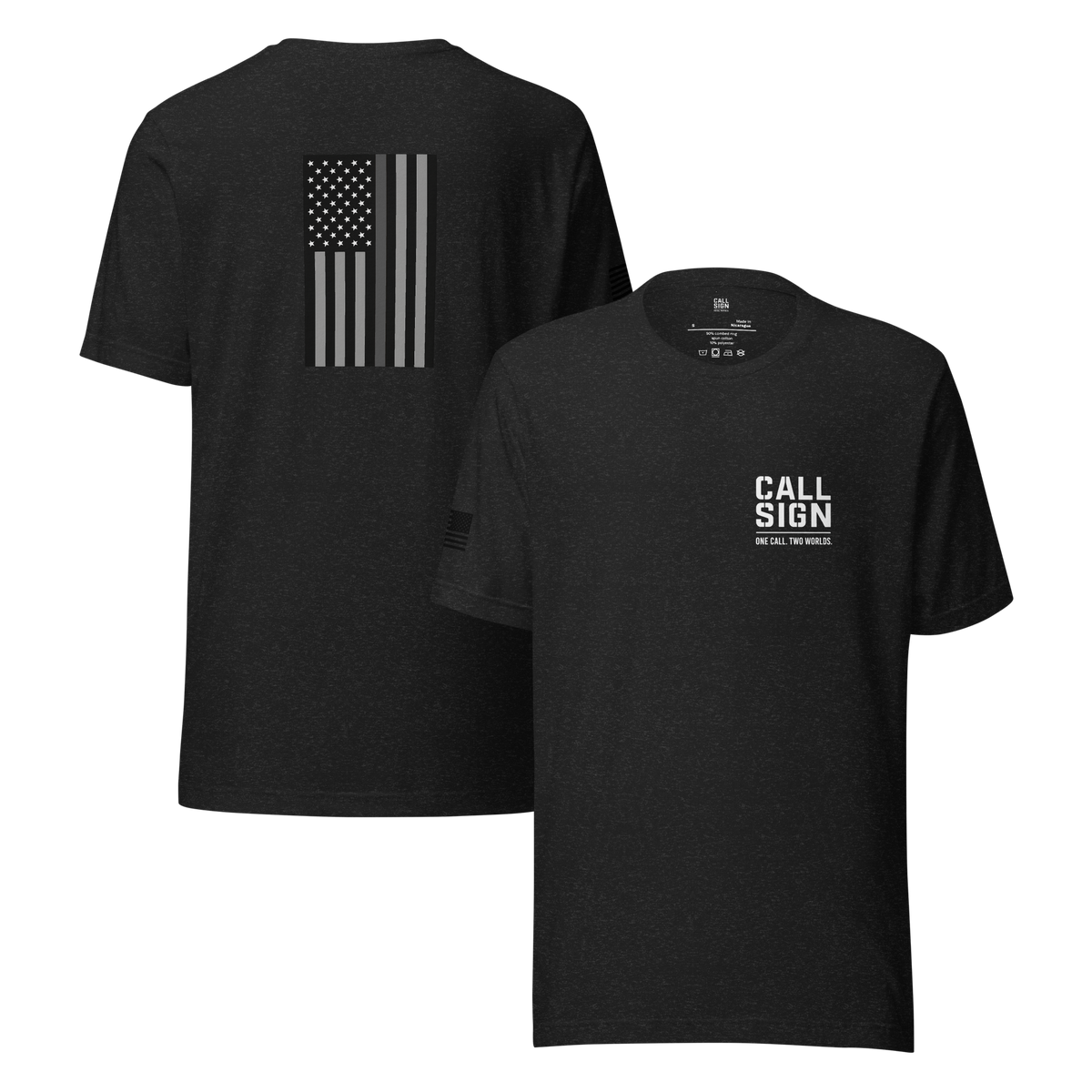 Thin Gray Line Flag tee, corrections shirt, Call Sign Gear